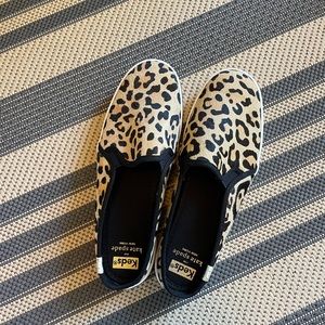 Keds x Kate Spade Leopard Mules, size 8